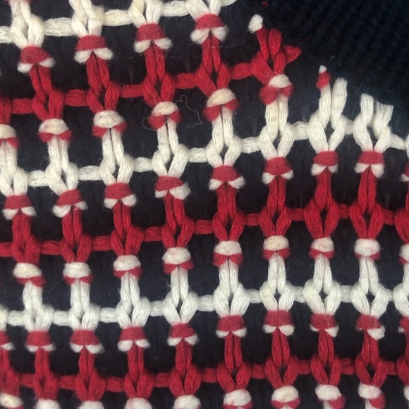 Talbots Lady Sweater - Navy with white and red - Picture 2 of 6